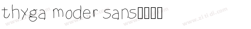 thyga moder sans字体转换